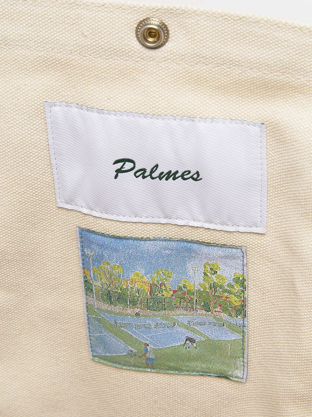 Palmes Logo Canvas Tote Bag