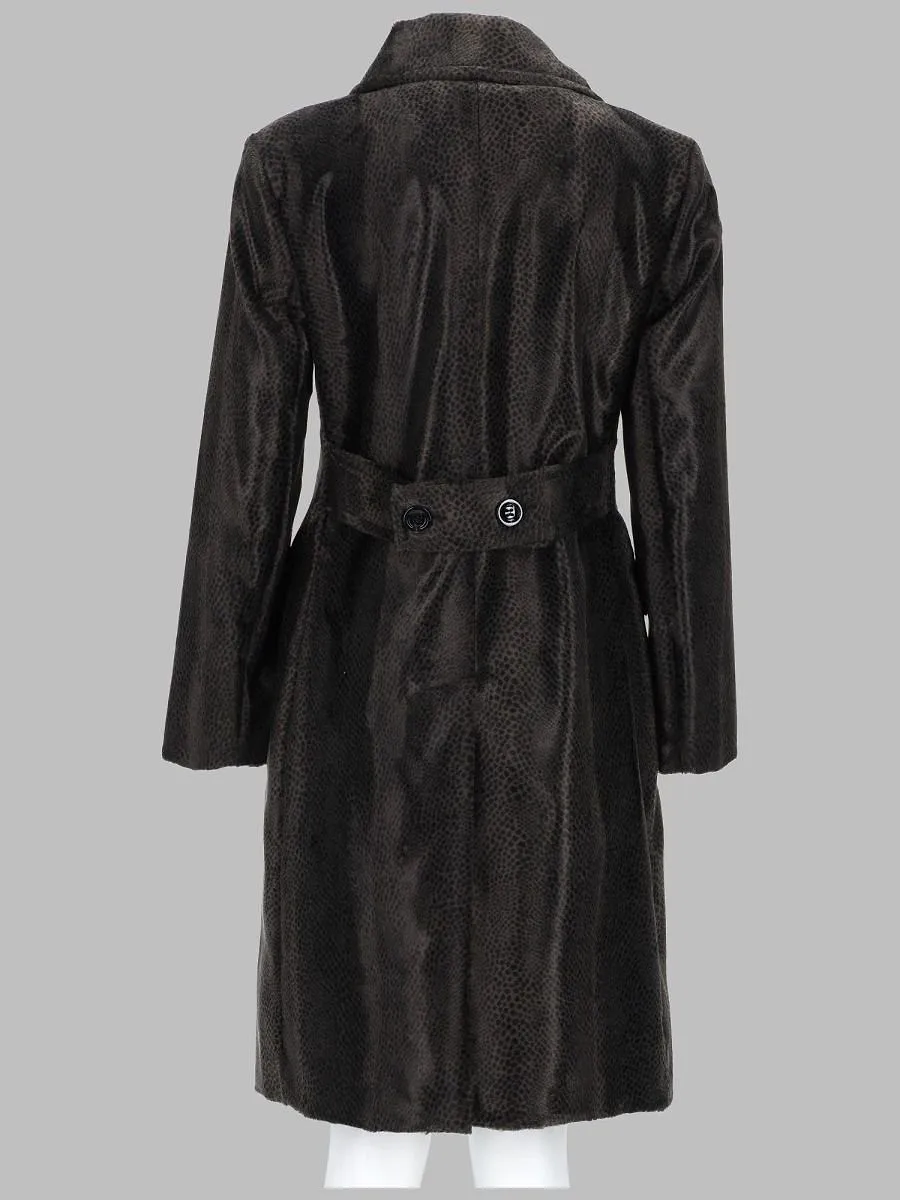Paltò Textured Double-Breasted Coat