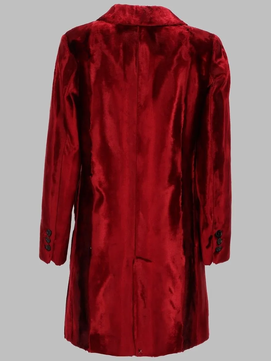 Paltò Single-Breasted Faux Fur Coat