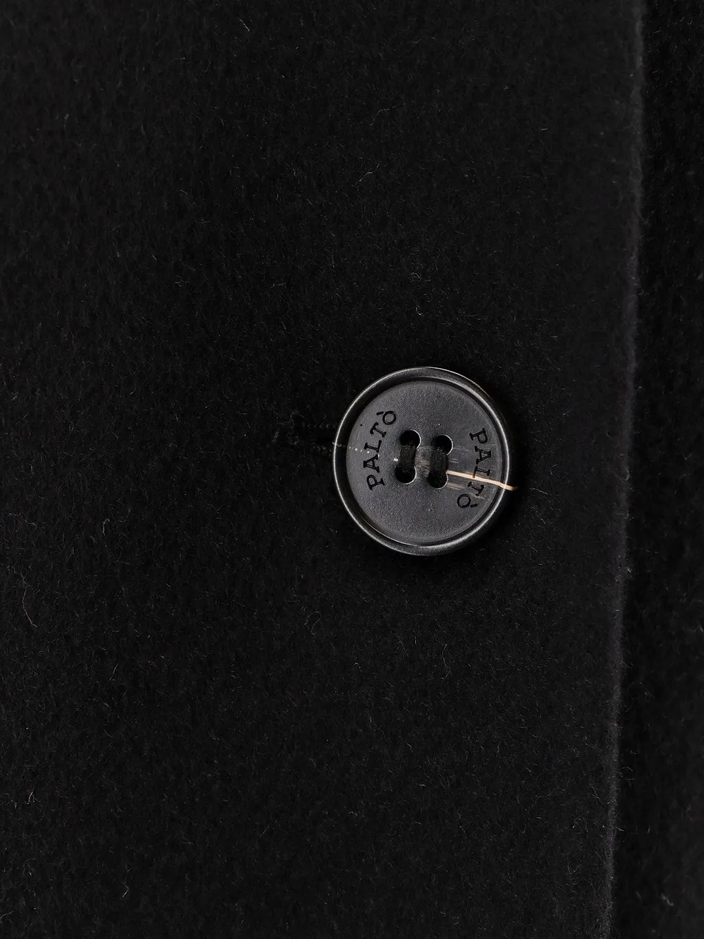 Paltò Three-Button Peak Lapel Coat