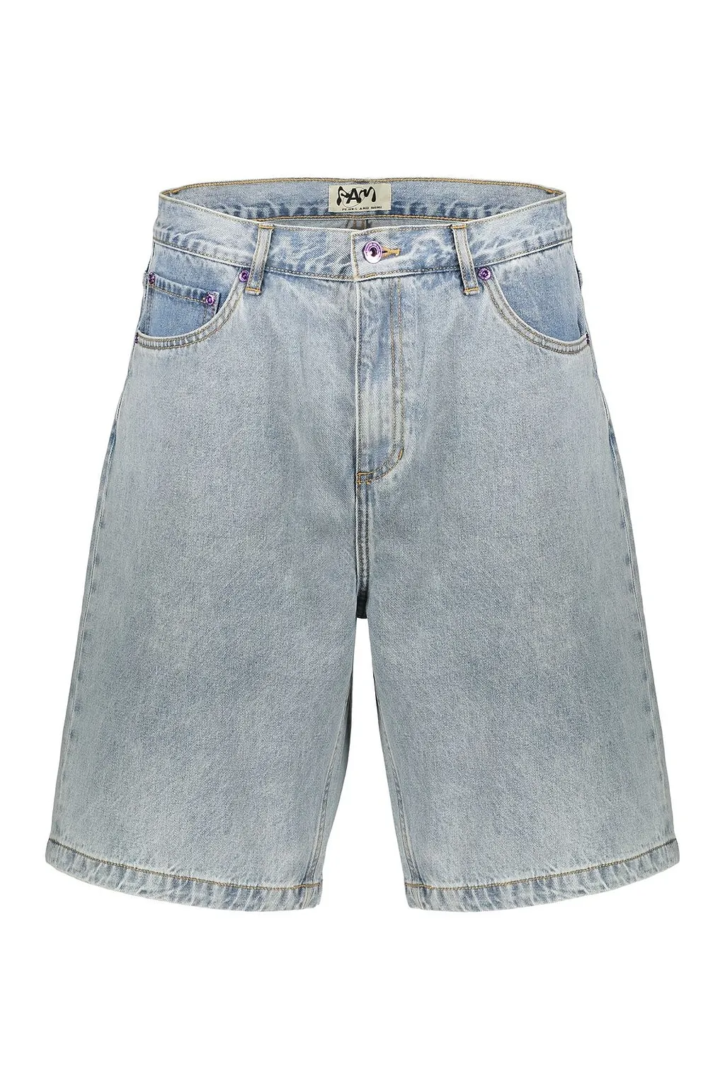 P.A.M. Contrast-Stitch Denim Shorts