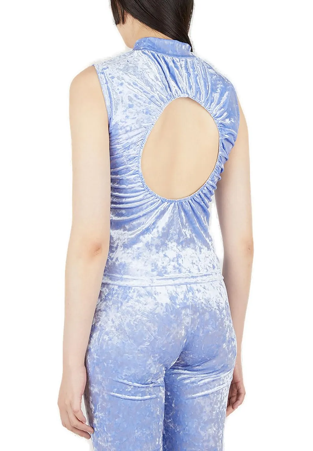 P.A.M. Plush Portal Open-Back Sleeveless Velvet Top
