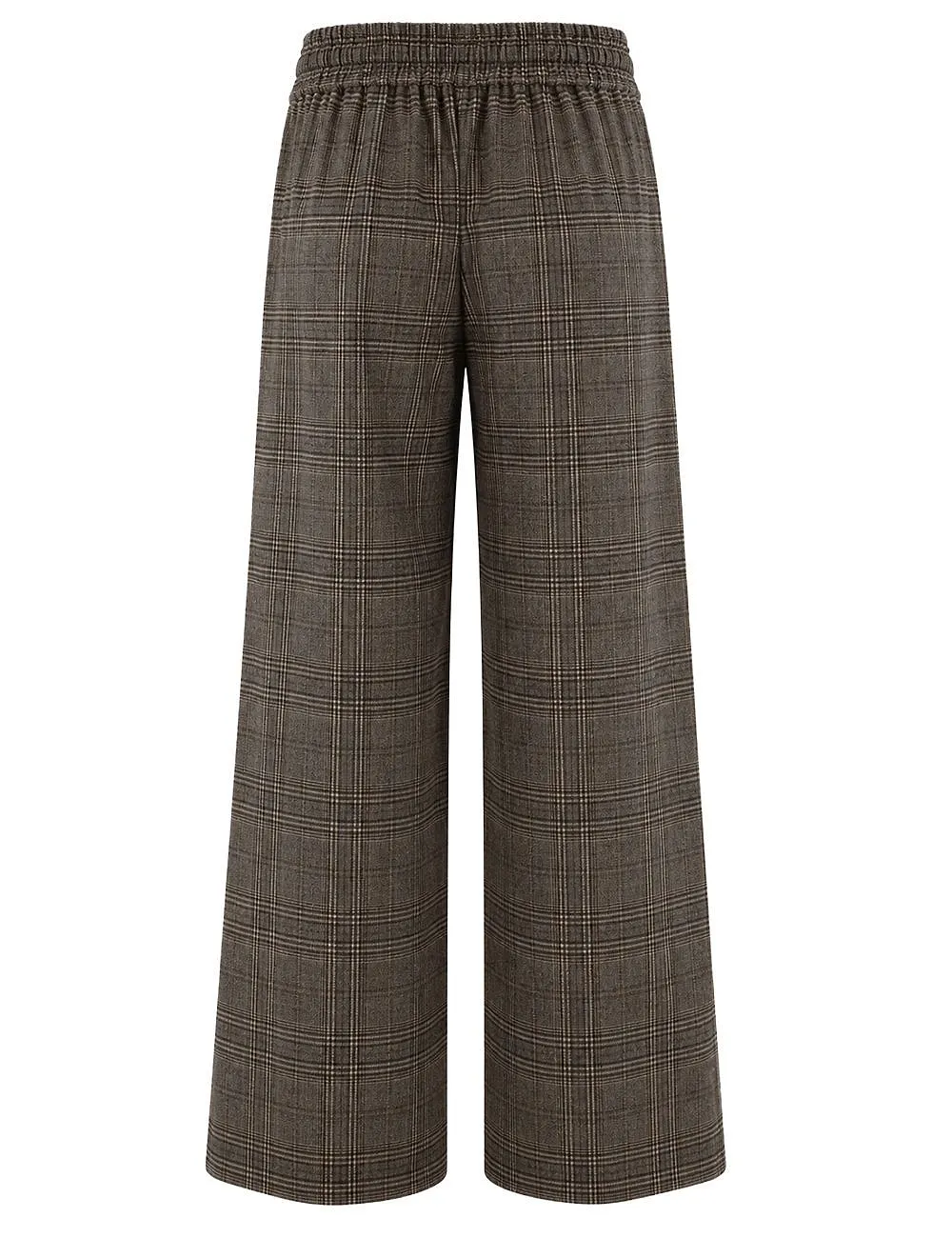 Panicale Checked Wide-Leg Pants