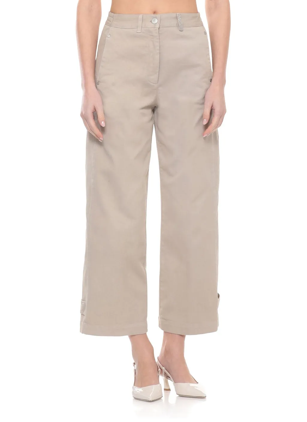 Panicale Cropped Wide-Leg Pants
