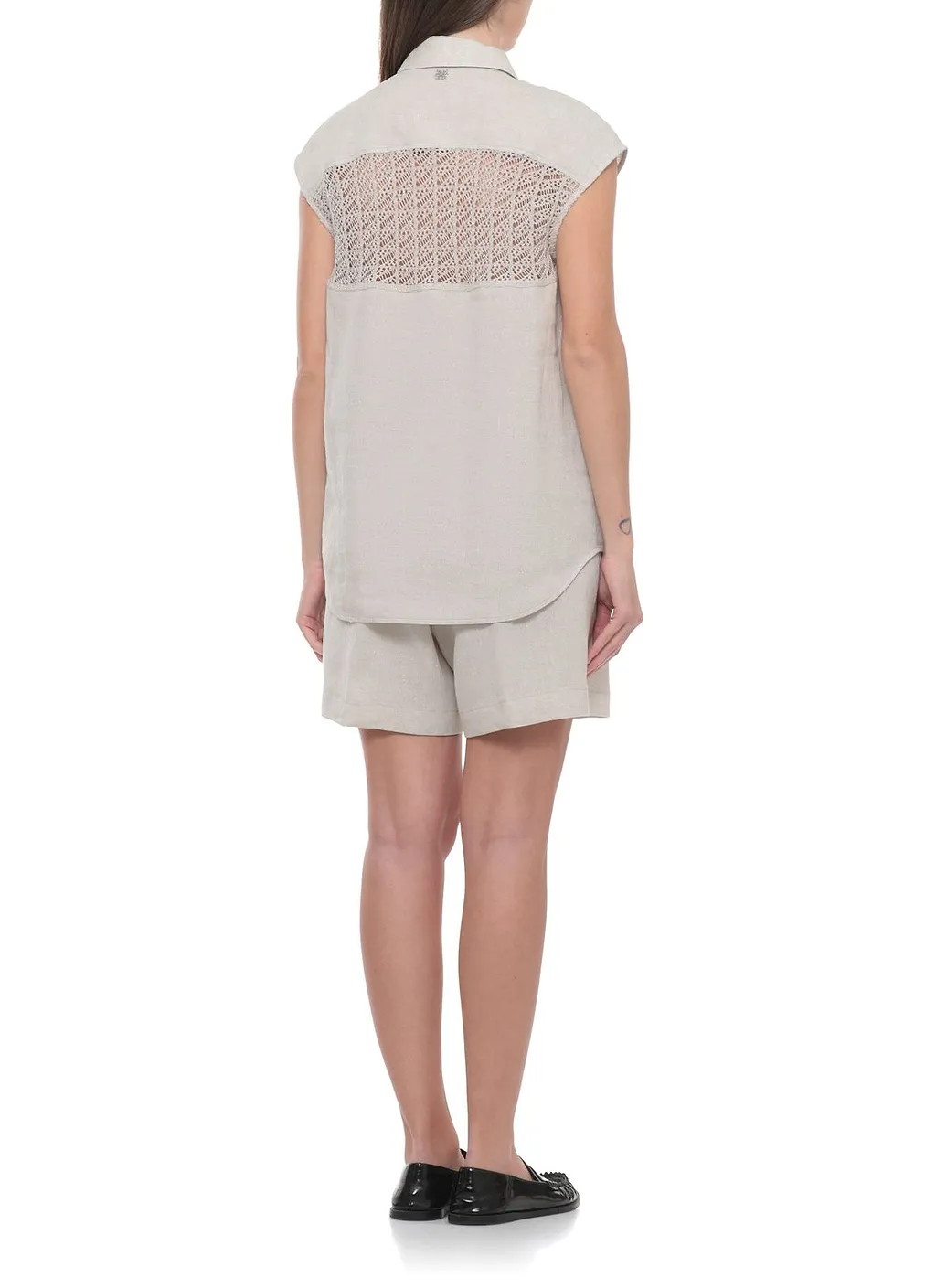Panicale Lace Panel Sleeveless Top