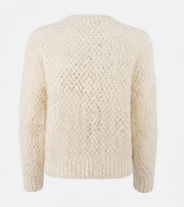 Panicale Openwork Floral Embroidered Sweater