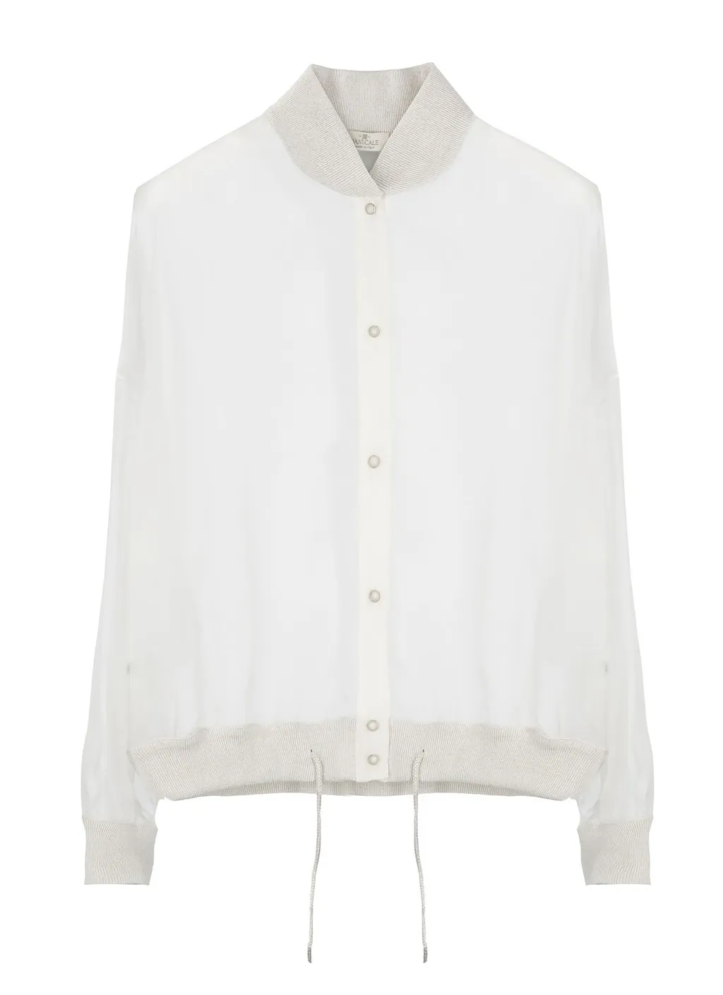 Panicale Sheer Bomber-Style Top