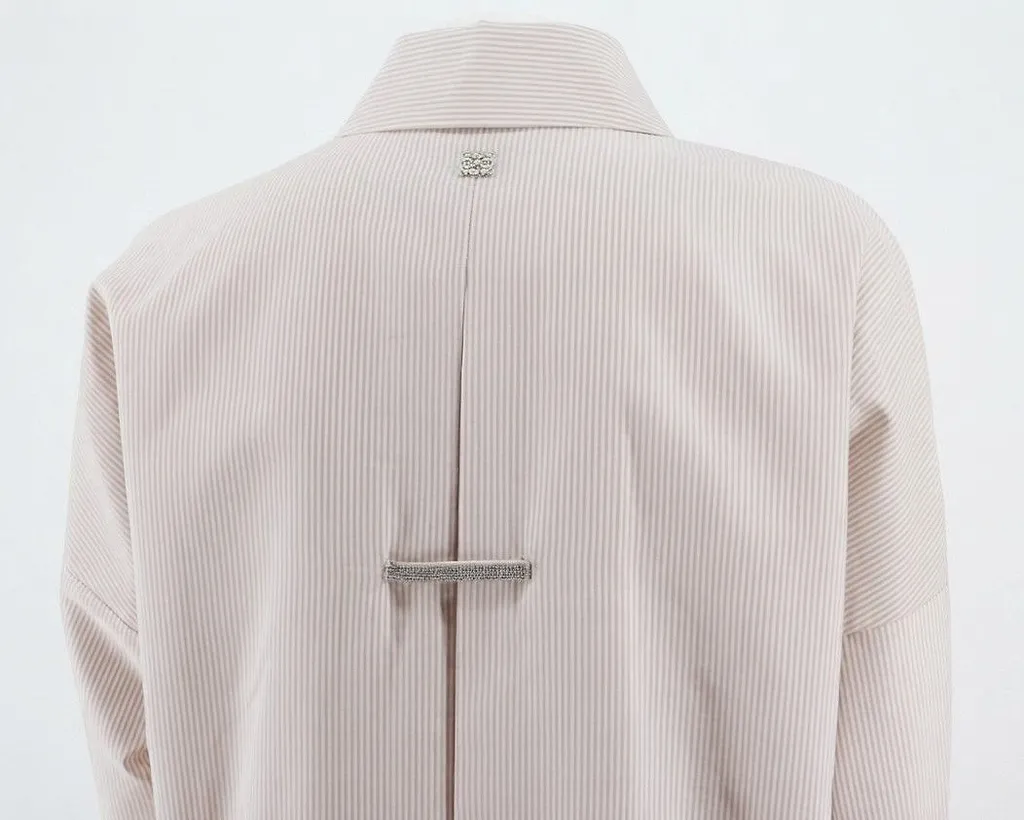 Panicale Striped V-Neck Shirt