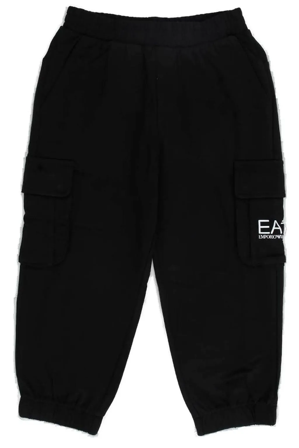 Pantalone Nero Sportivo Con Logo