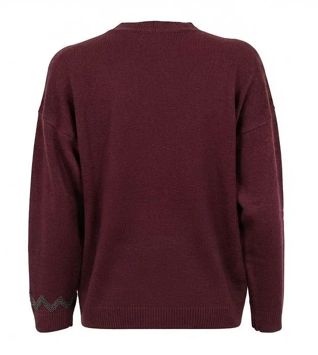 Panicale Zigzag Cuff Knitted Sweater