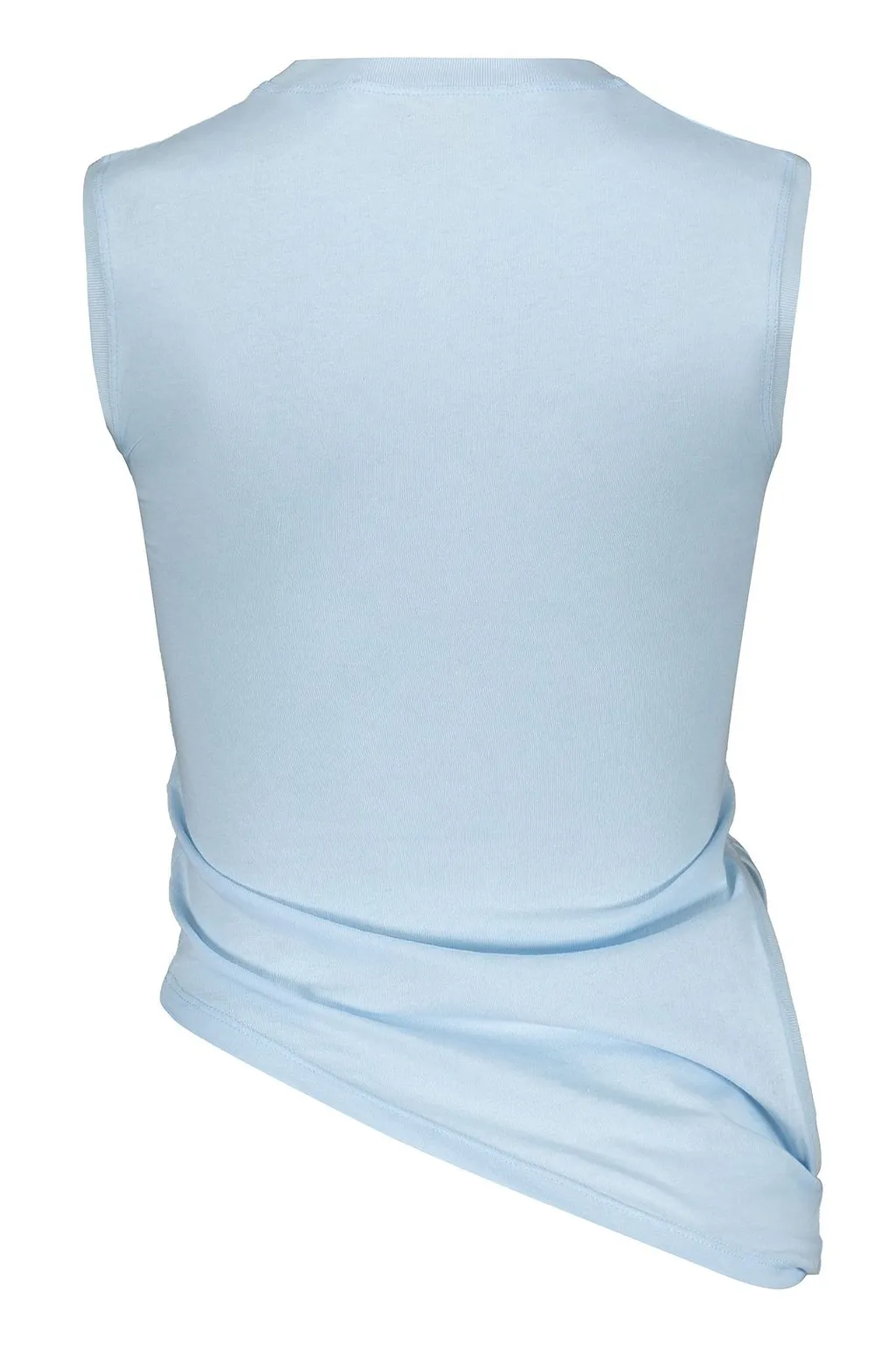 Paolina Russo Printed Cut-Out Tank Top