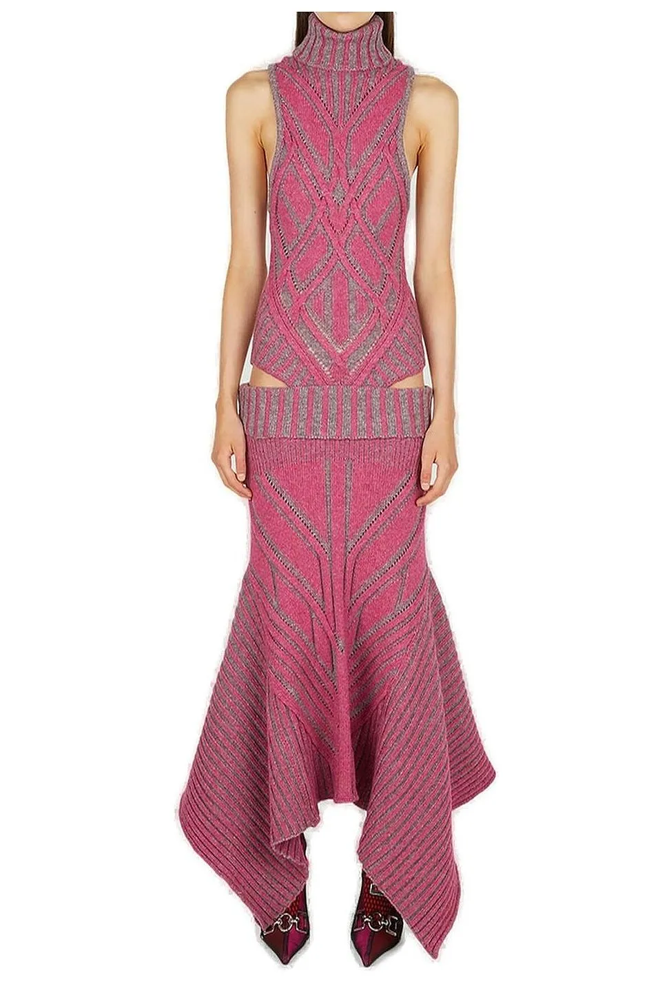 Paolina Russo Warrior Cut Out Dress