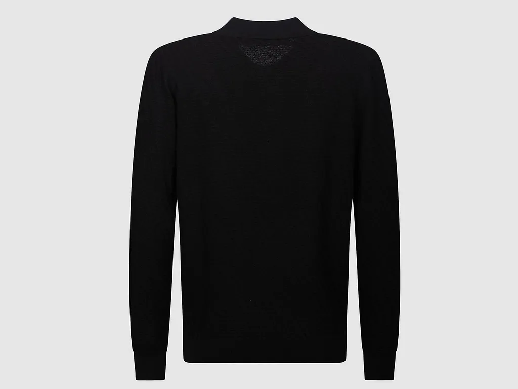Paolo Pecora Textured Polo Knitted Sweater