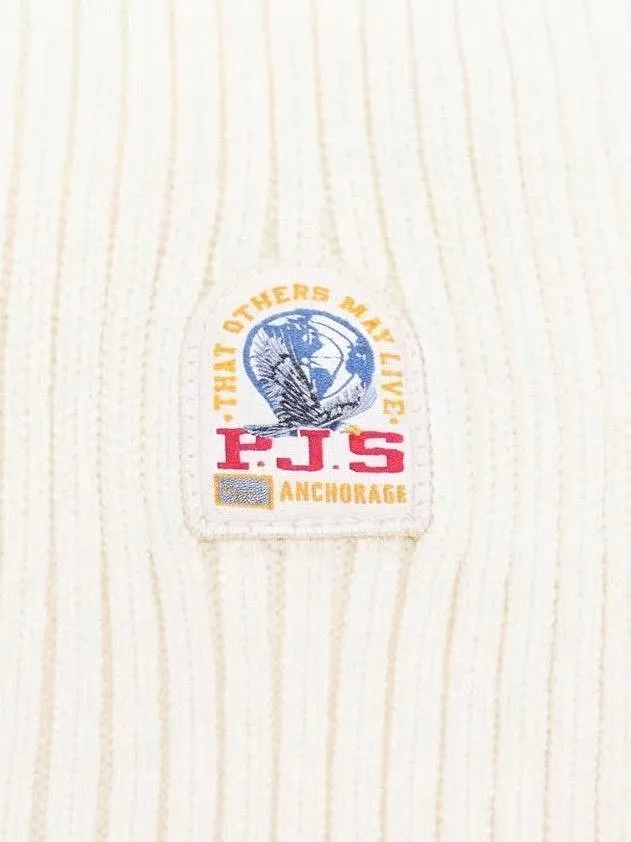 Parajumpers Ribbed Logo Patch Scarf