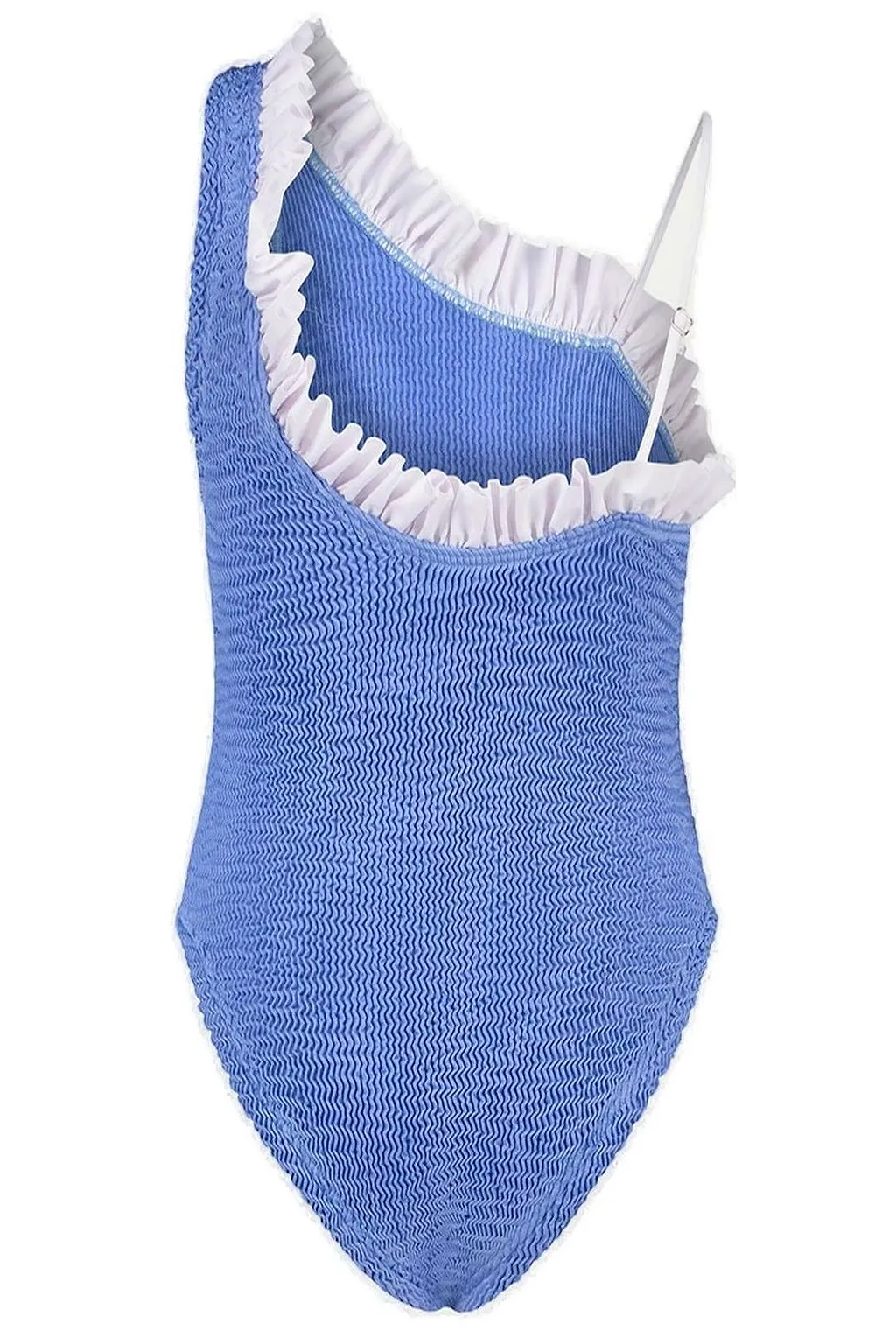 Paramidonna Nori Ruffled One-Shoulder Swimsuit