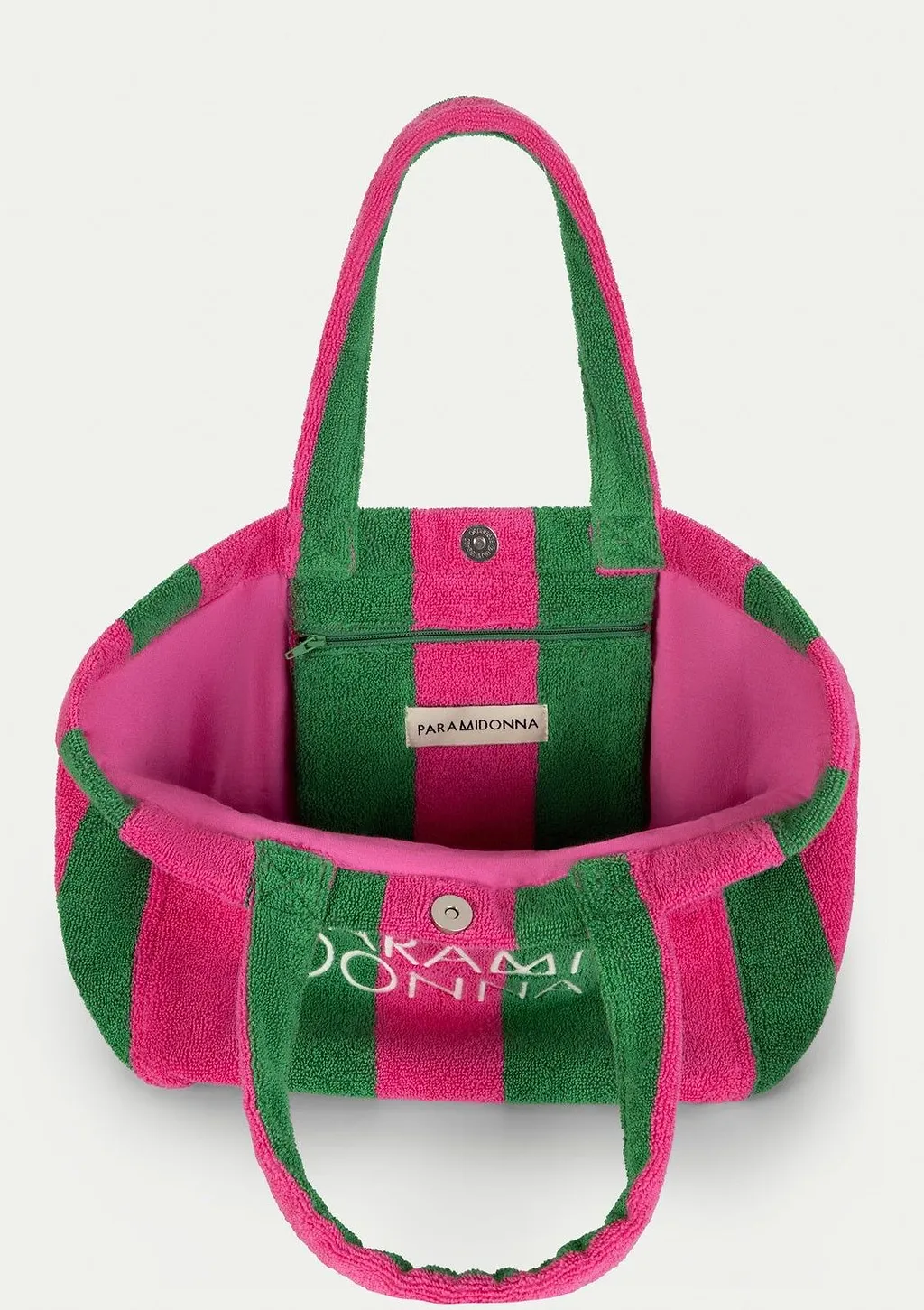 Paramidonna Striped Medium Beach Tote Bag