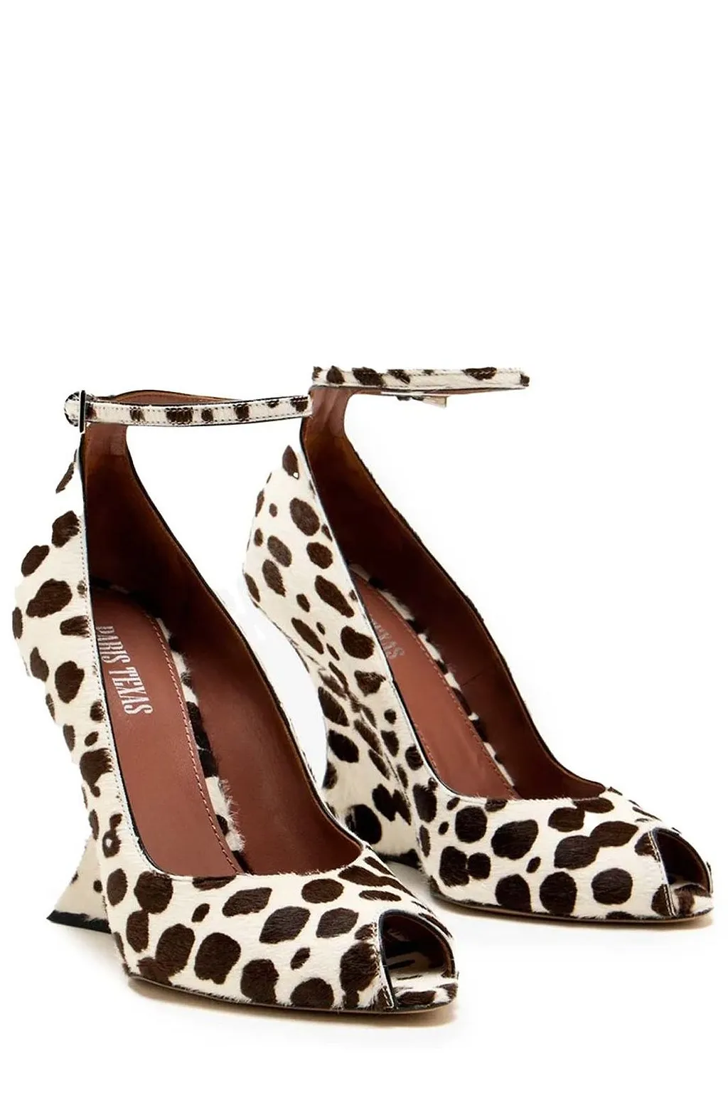 Paris Texas Nina Open Toe Ankle Strap Pumps