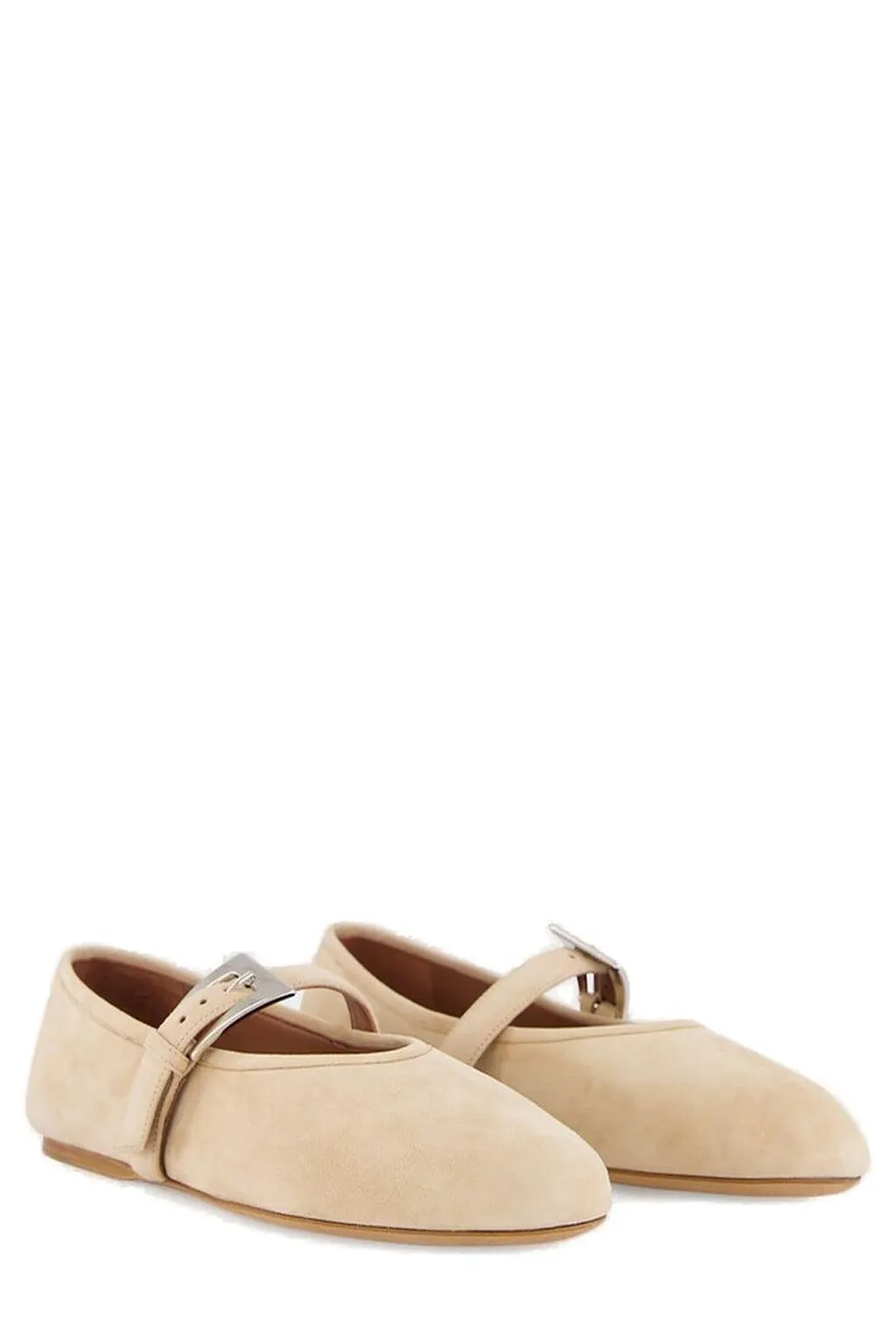 Paris Texas Sveva Buckle Ballet Flats
