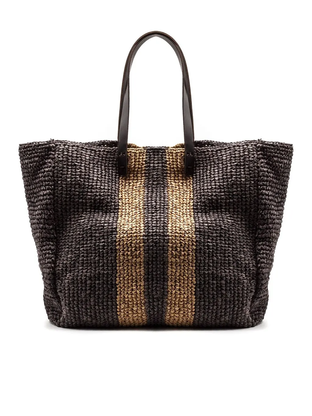 P.A.R.O.S.H. Striped Woven Tote Bag
