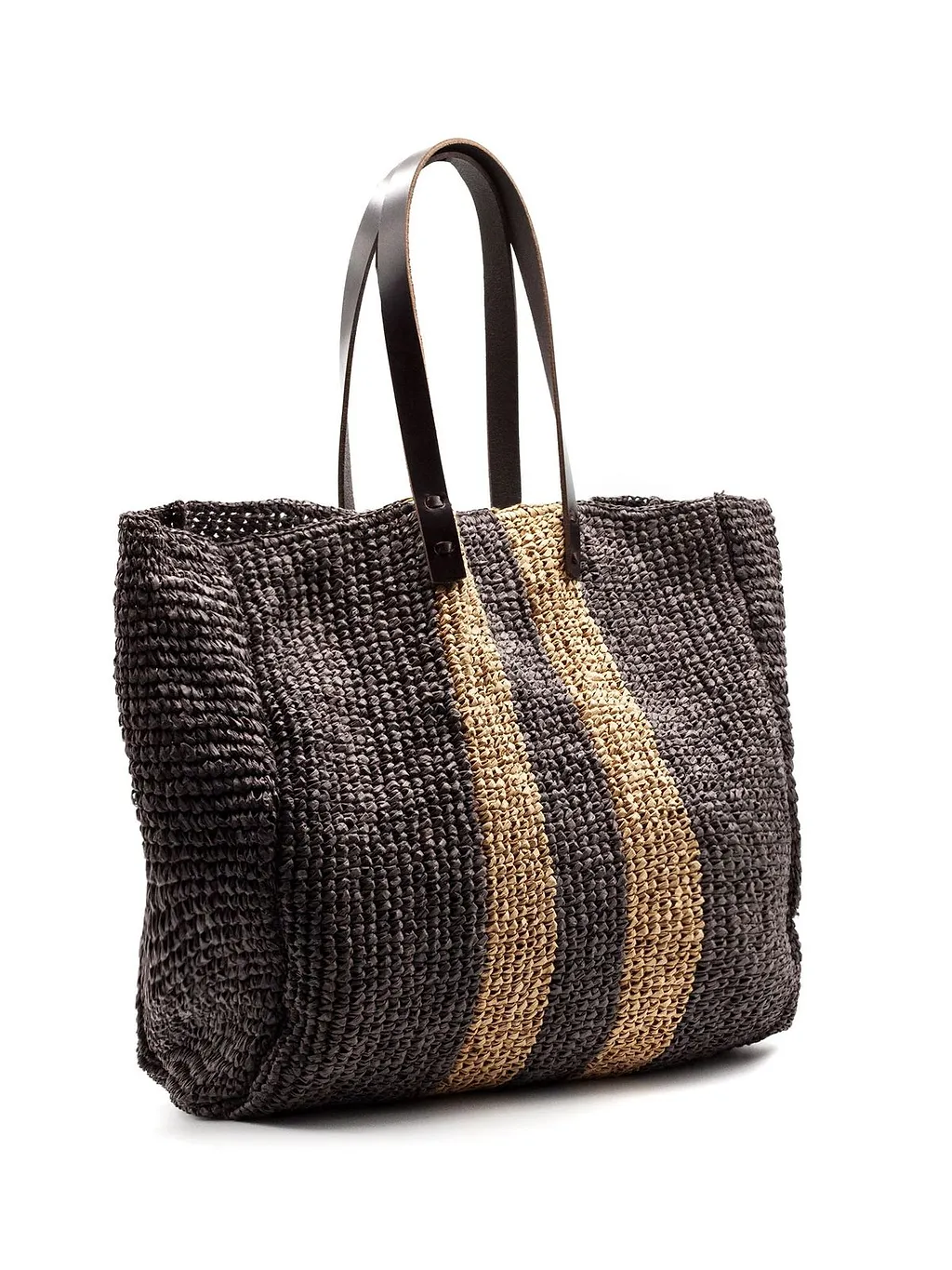 P.A.R.O.S.H. Striped Woven Tote Bag