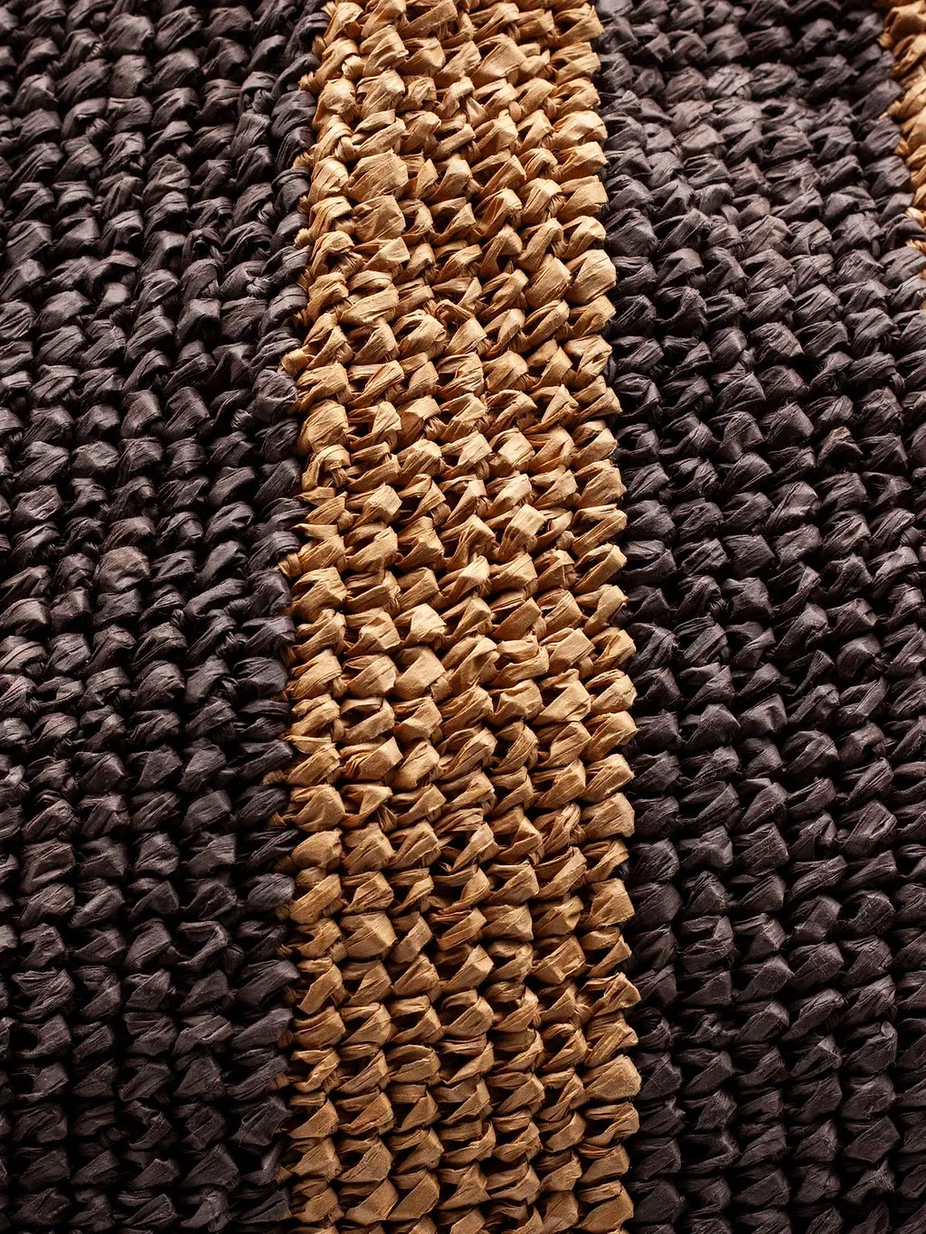 P.A.R.O.S.H. Striped Woven Tote Bag