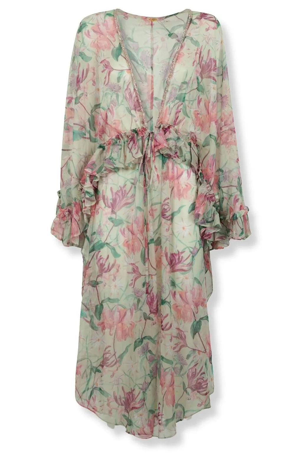Patbo Honey Flower Long Printed Jacket