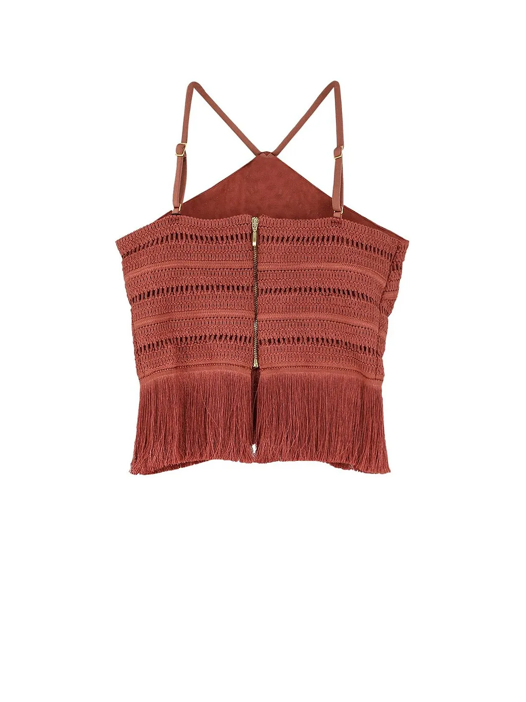 Patbo Fringed Cropped Top