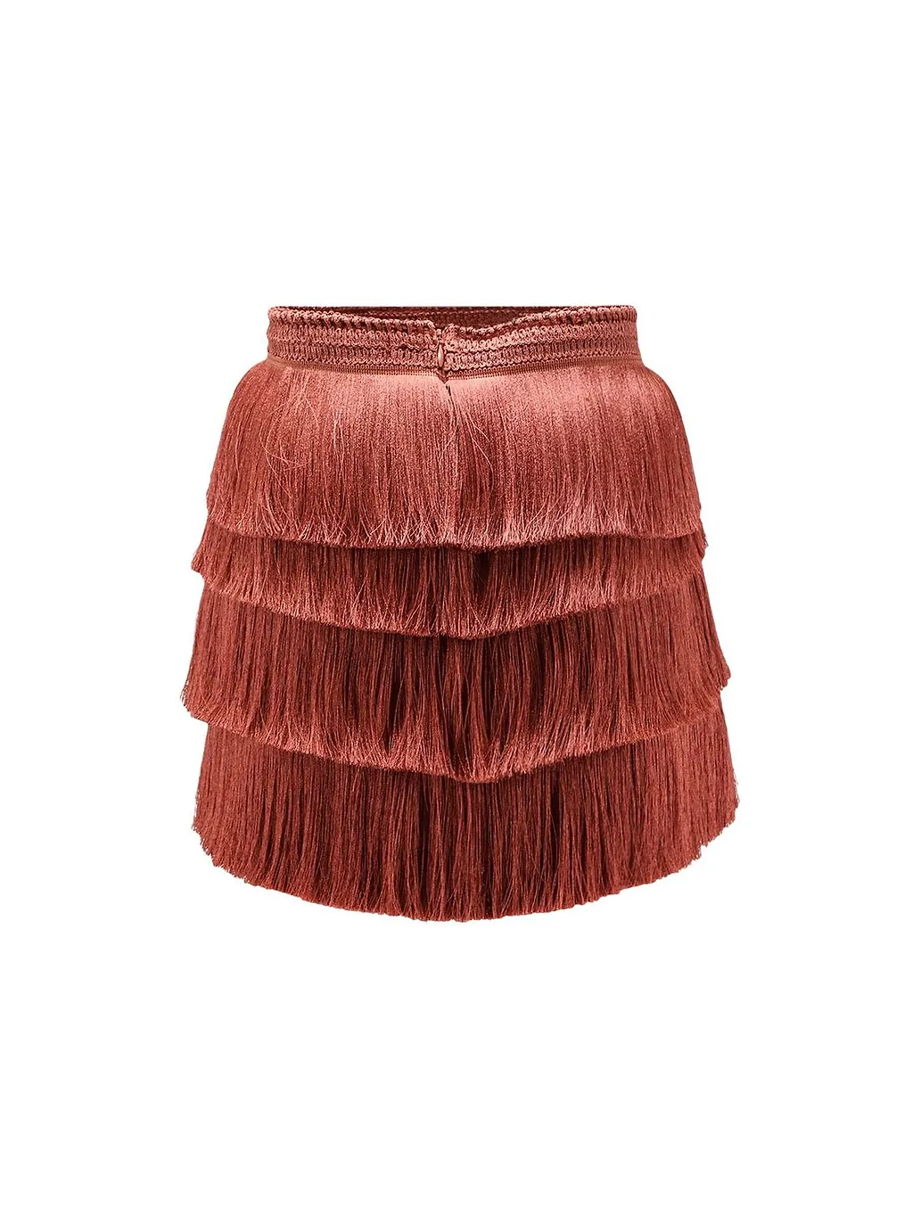 Patbo Tiered Fringe Skirt