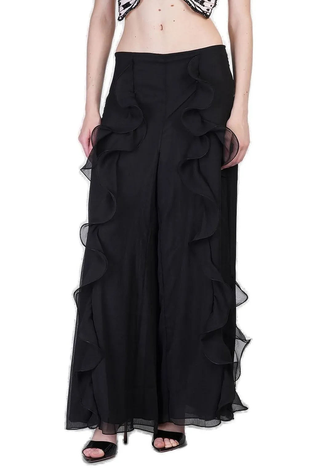 Patbo Ruffled Wide Leg Pants