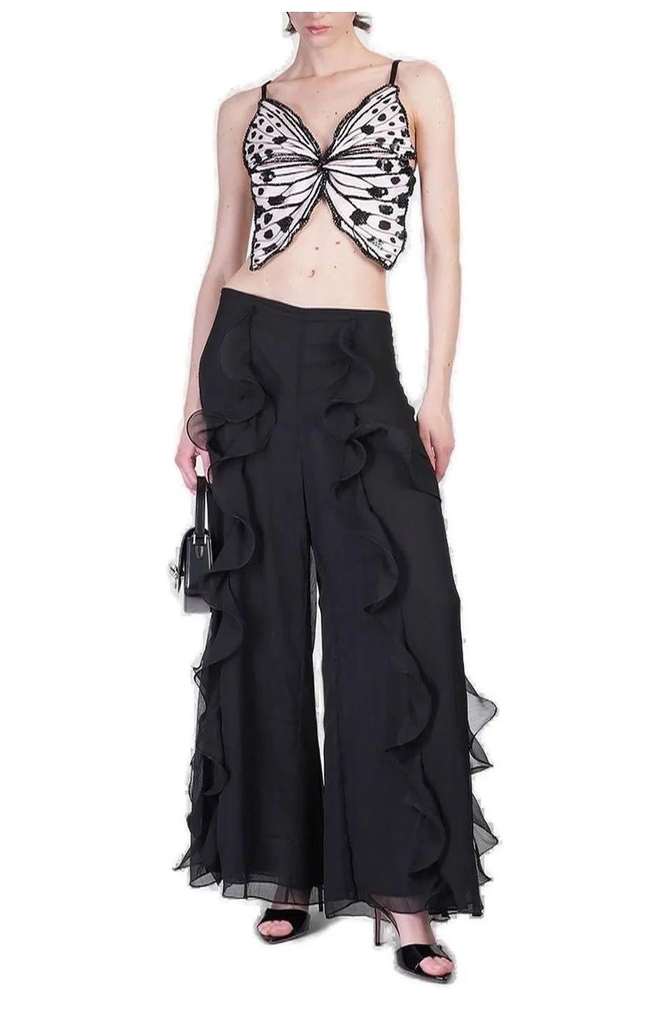 Patbo Ruffled Wide Leg Pants