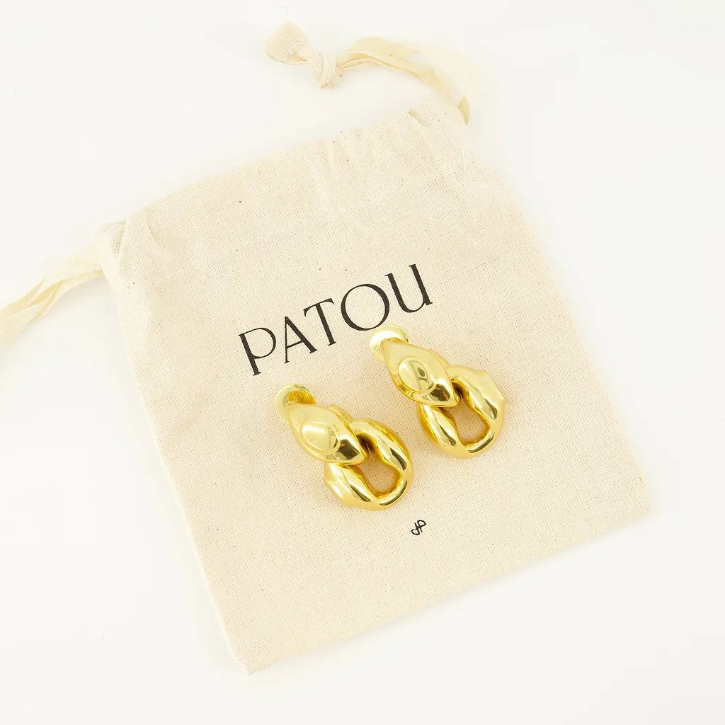 Patou Chevaliere Double Hoop Earrings