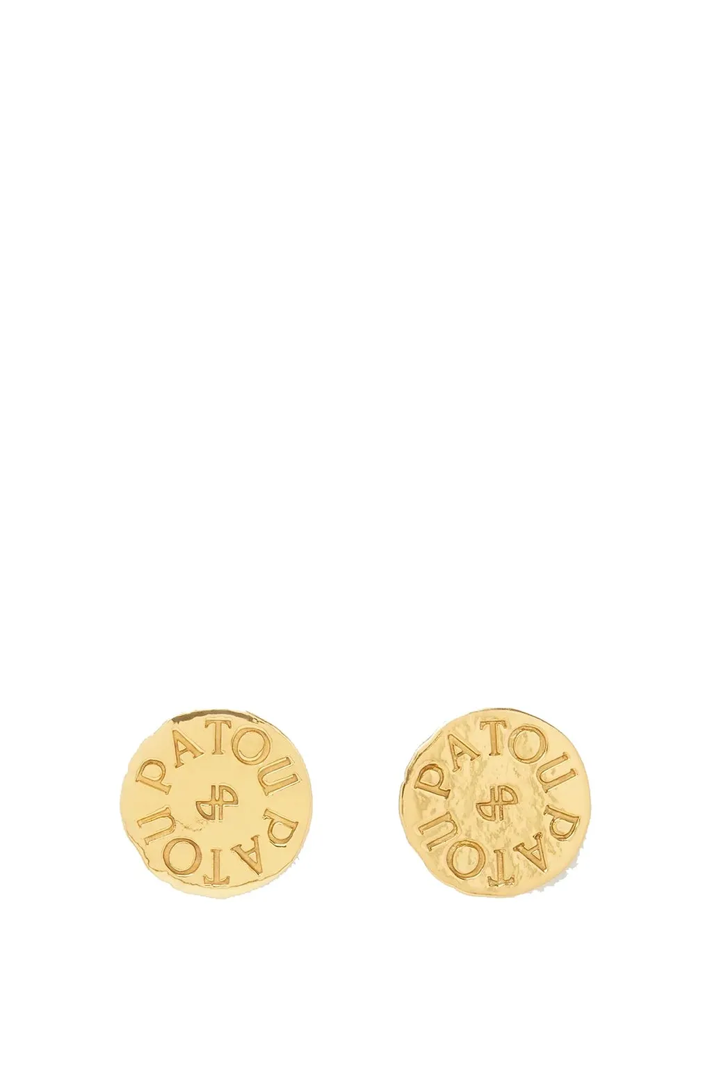 Patou Coin Logo Engraved Earring