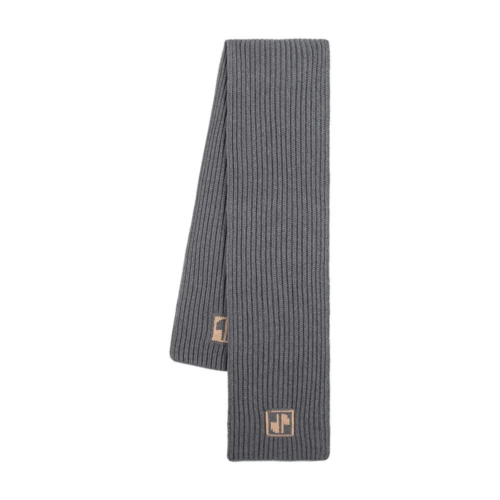 Patou Logo Intarsia Knit Scarf