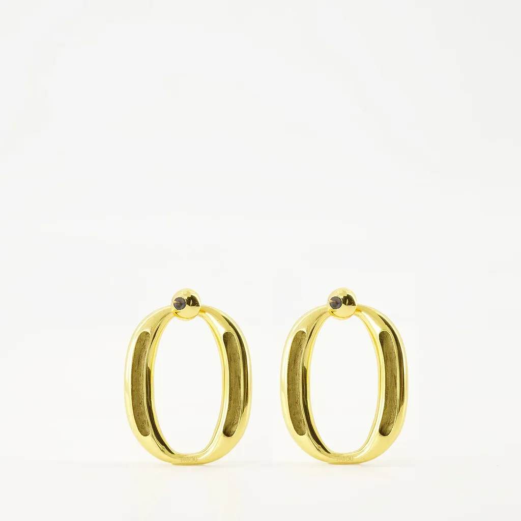 Patou Oval Hoop Earrings