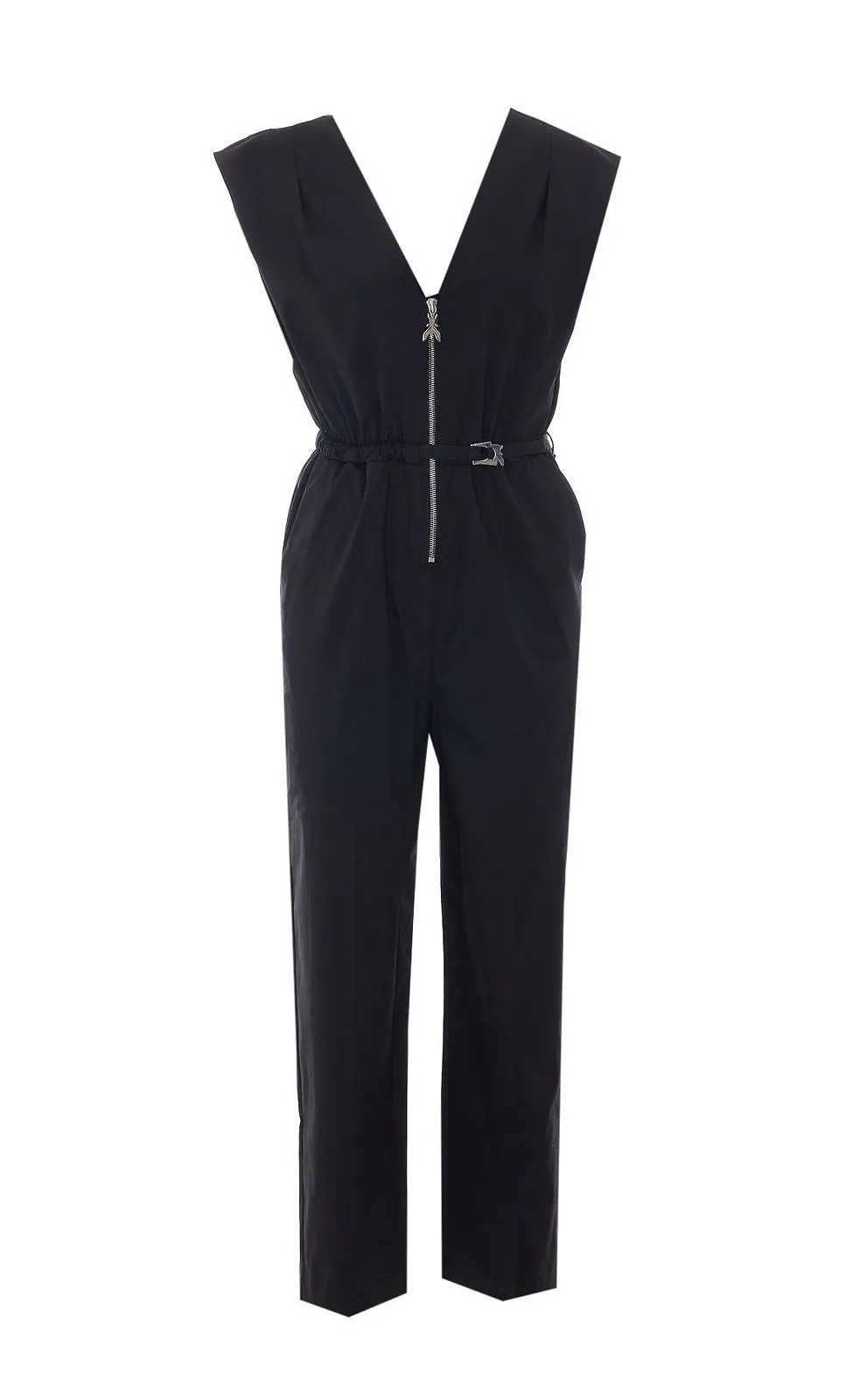 Patrizia Pepe Zip-Front Belted Jumpsuit