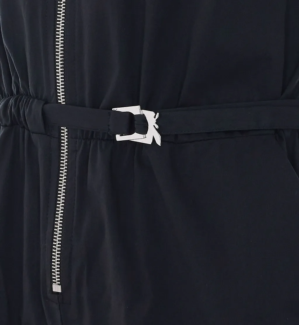 Patrizia Pepe Zip-Front Belted Jumpsuit