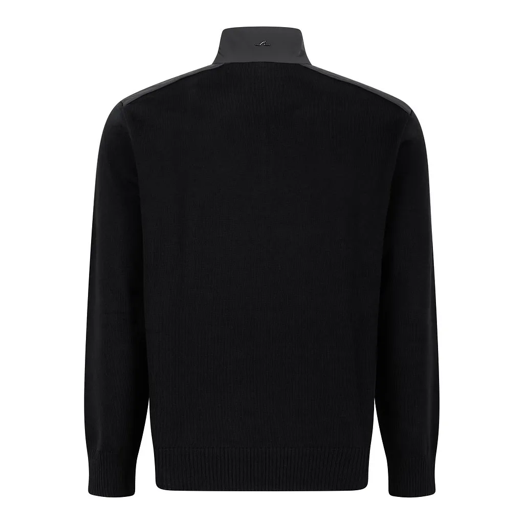 Paul & Shark Contrast Panel Half-Zip Knitted Sweater