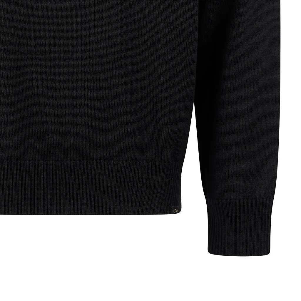 Paul & Shark Contrast Panel Half-Zip Knitted Sweater