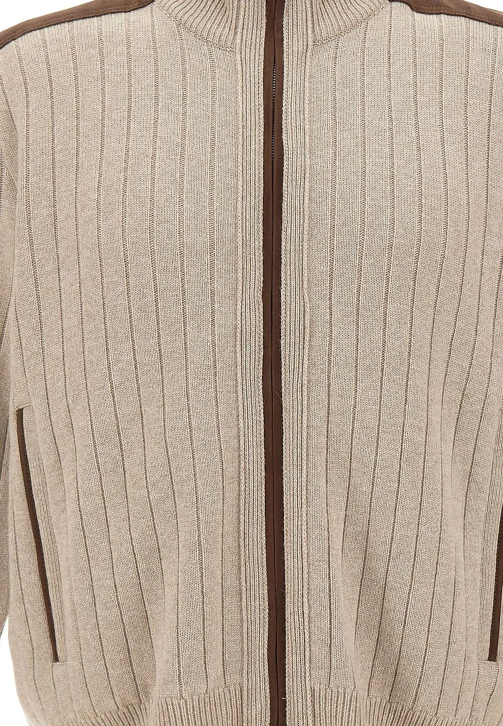 Paul & Shark Ribbed Zip-Up Cardigan