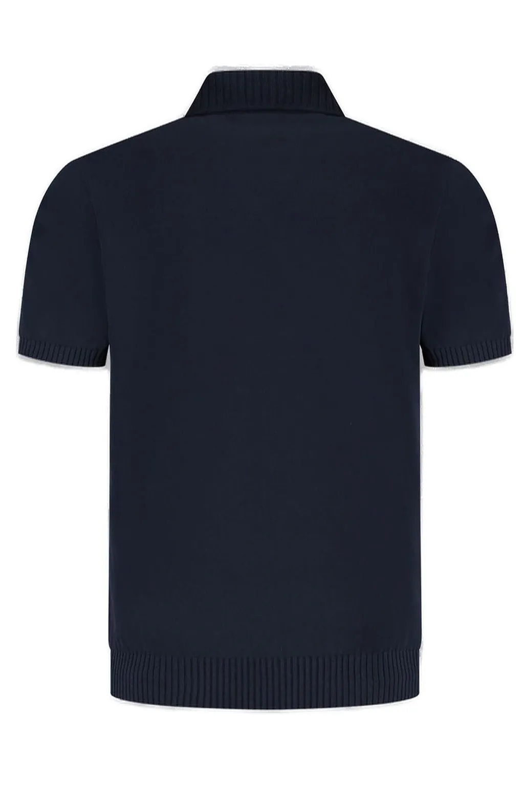 Paul & Shark Short-Sleeved Ribbed Polo Shirt