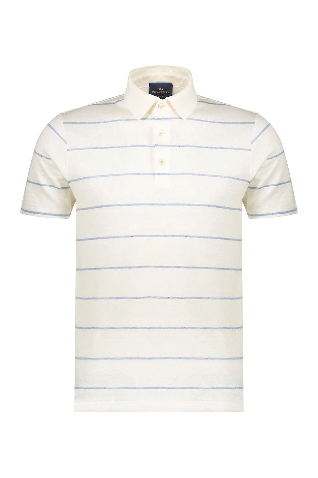 Paul & Shark Striped Linen Polo Shirt