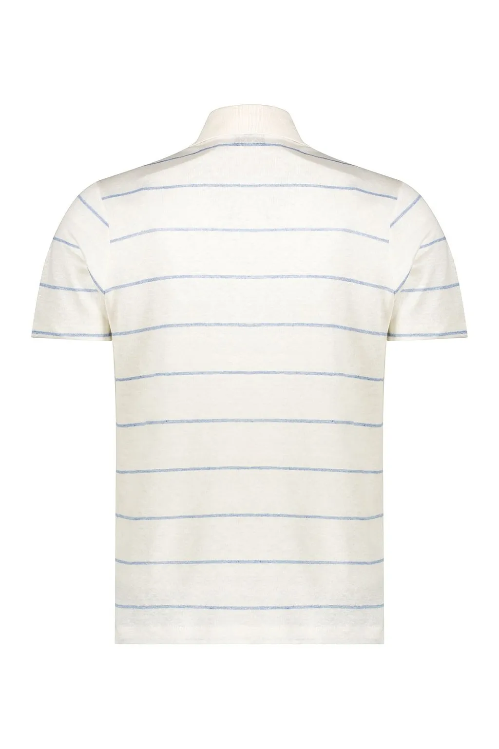 Paul & Shark Striped Linen Polo Shirt