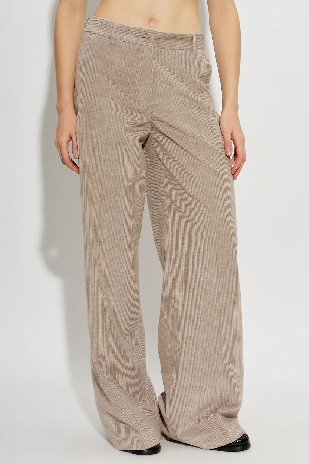 Paul & Shark Wide-Leg Corduroy Pants