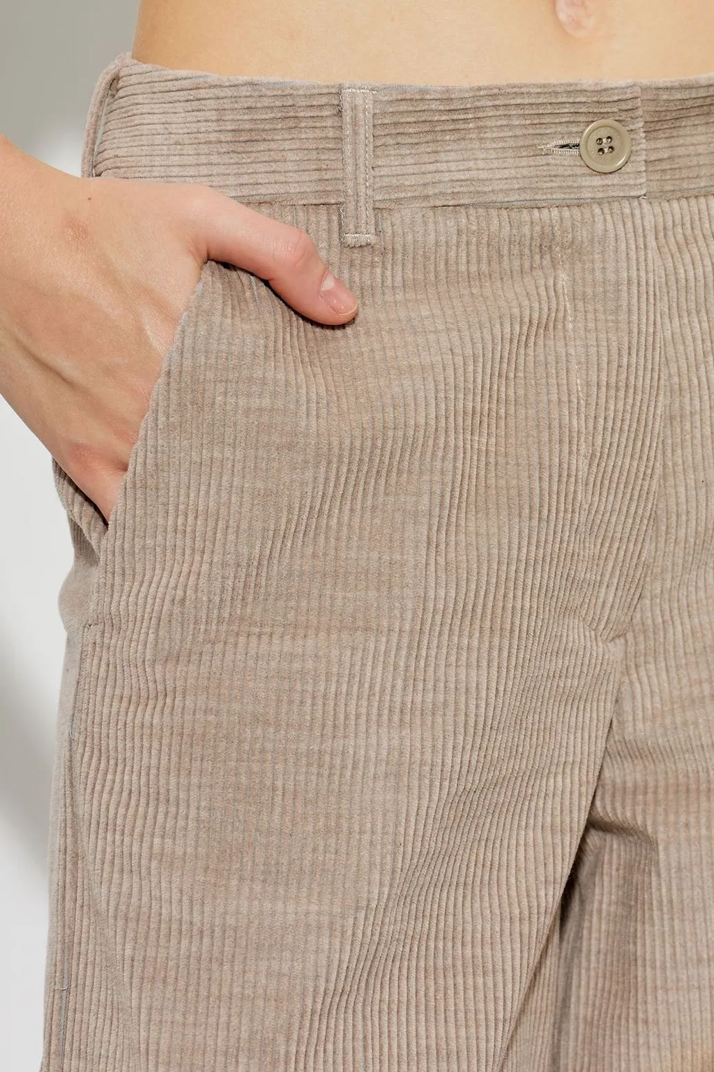 Paul & Shark Wide-Leg Corduroy Pants