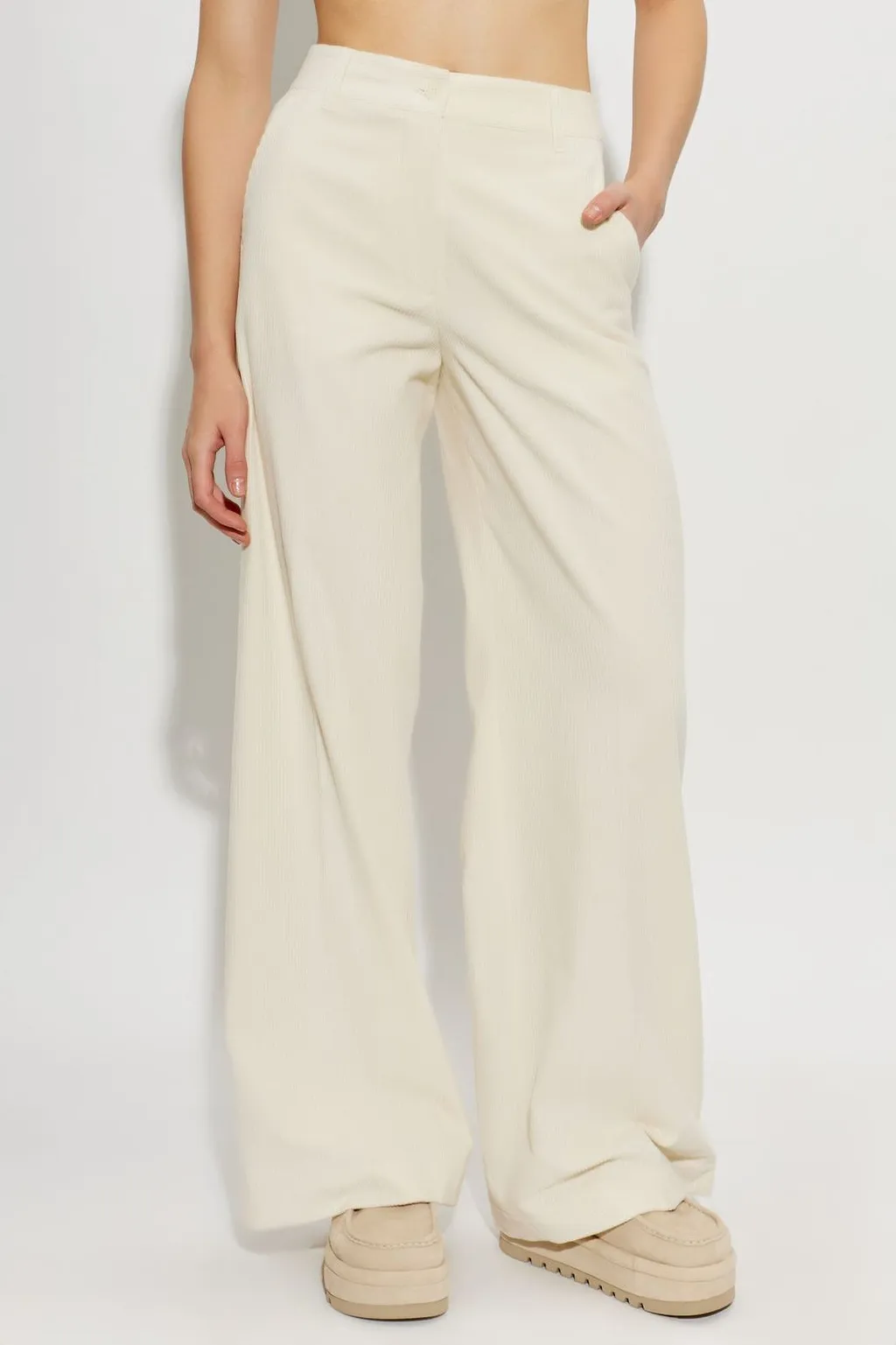 Paul & Shark Wide-Leg Corduroy Pants