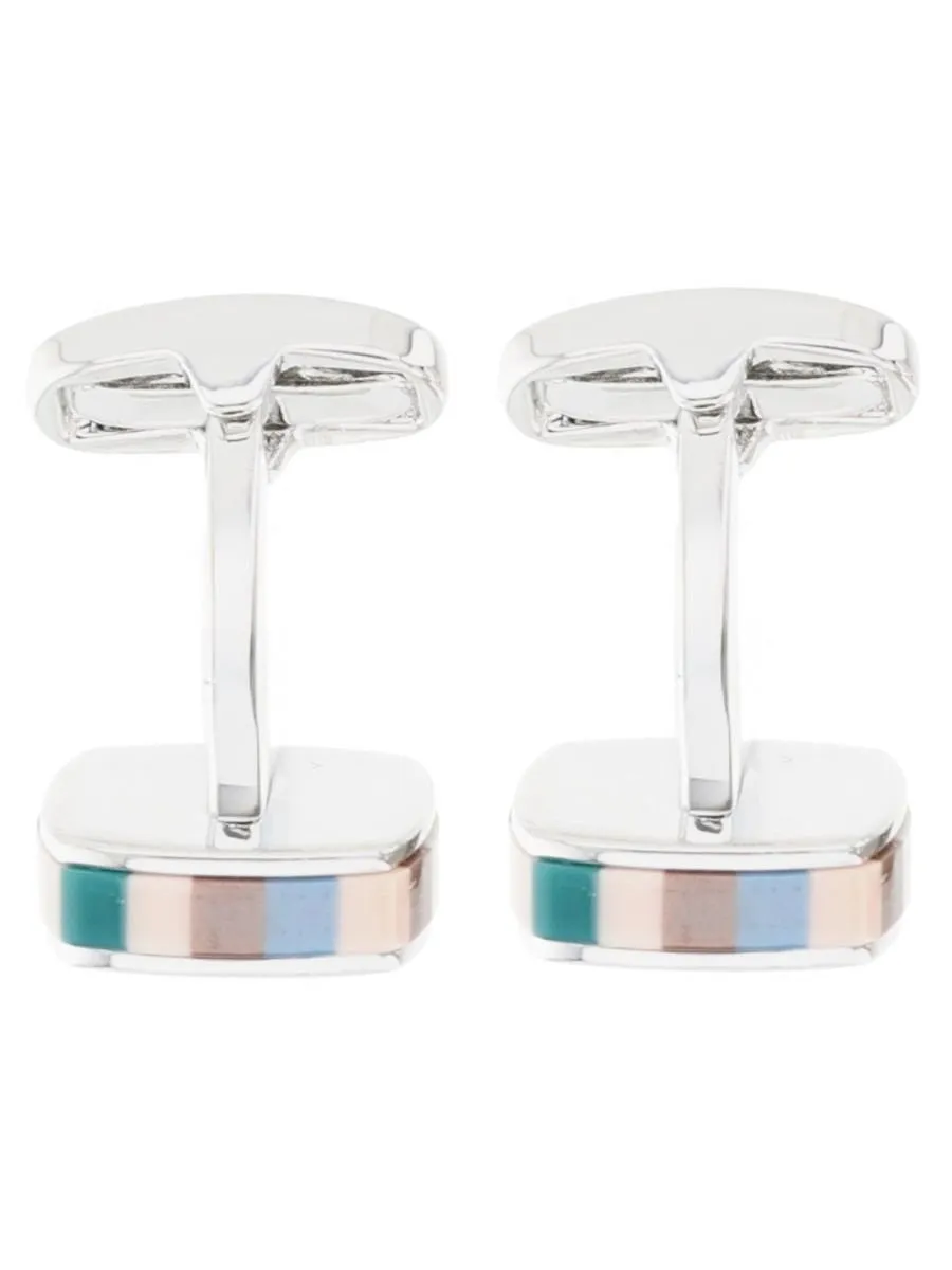 Paul Smith Enamel Trim Logo Cufflinks