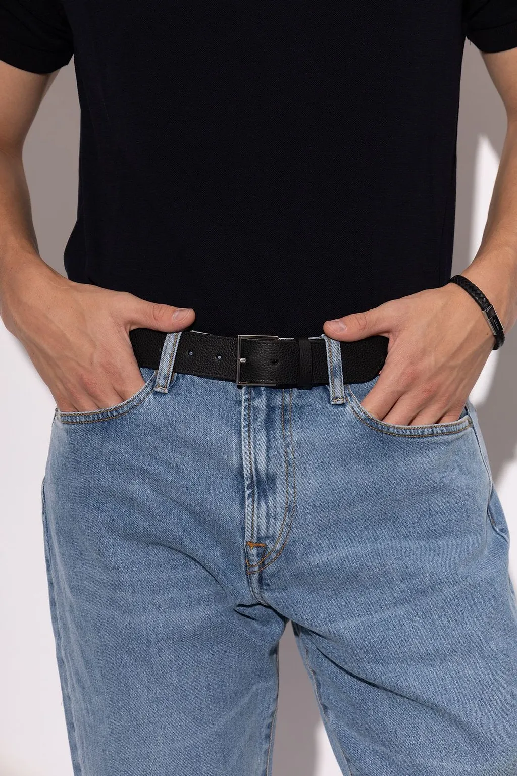Paul Smith Signature Stripe Leather Belt