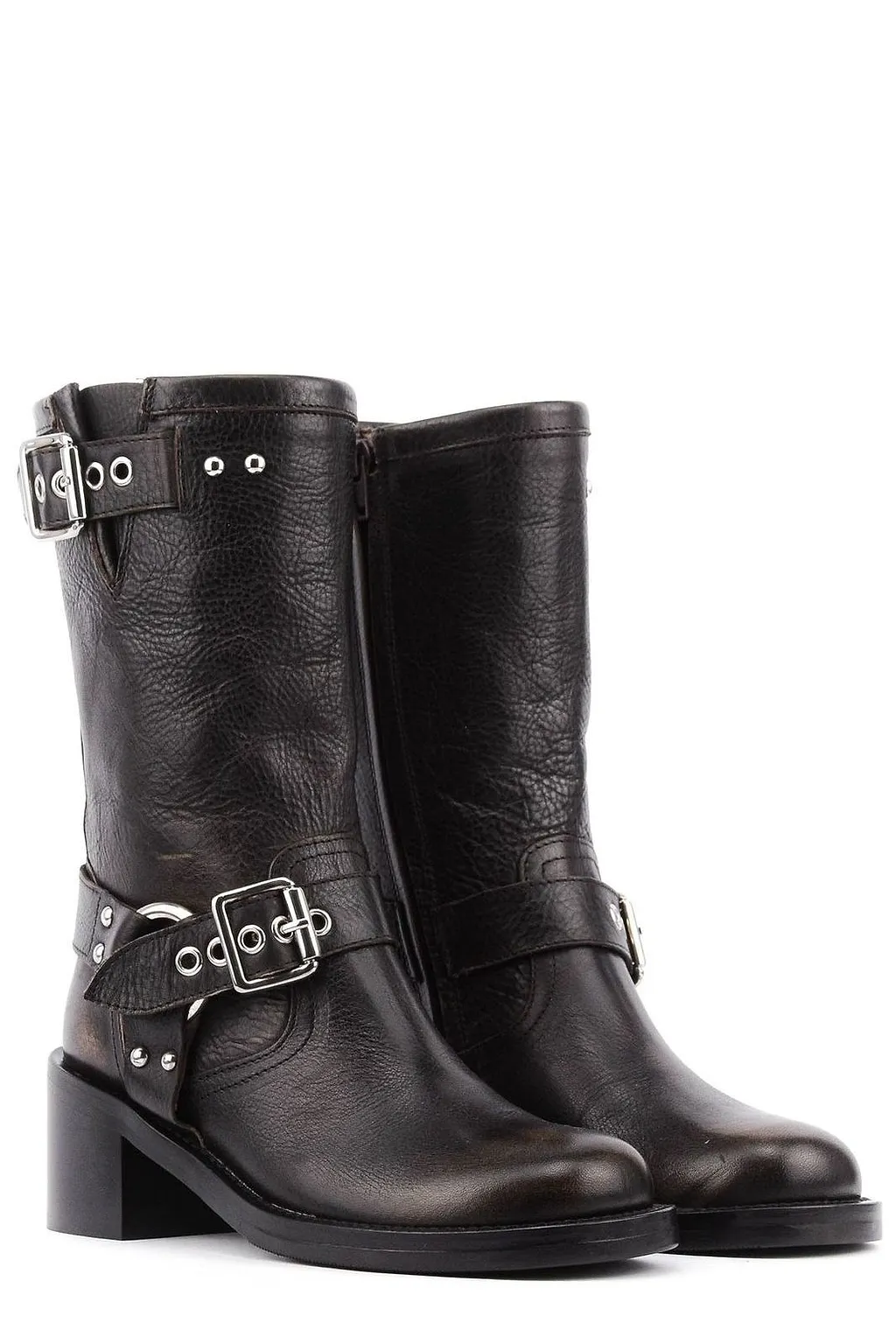 Paul Warmer Bikerette Double Buckled Boots