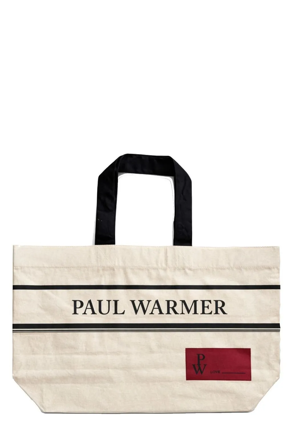 Paul Warmer Logo Printed Medium Tote Bag