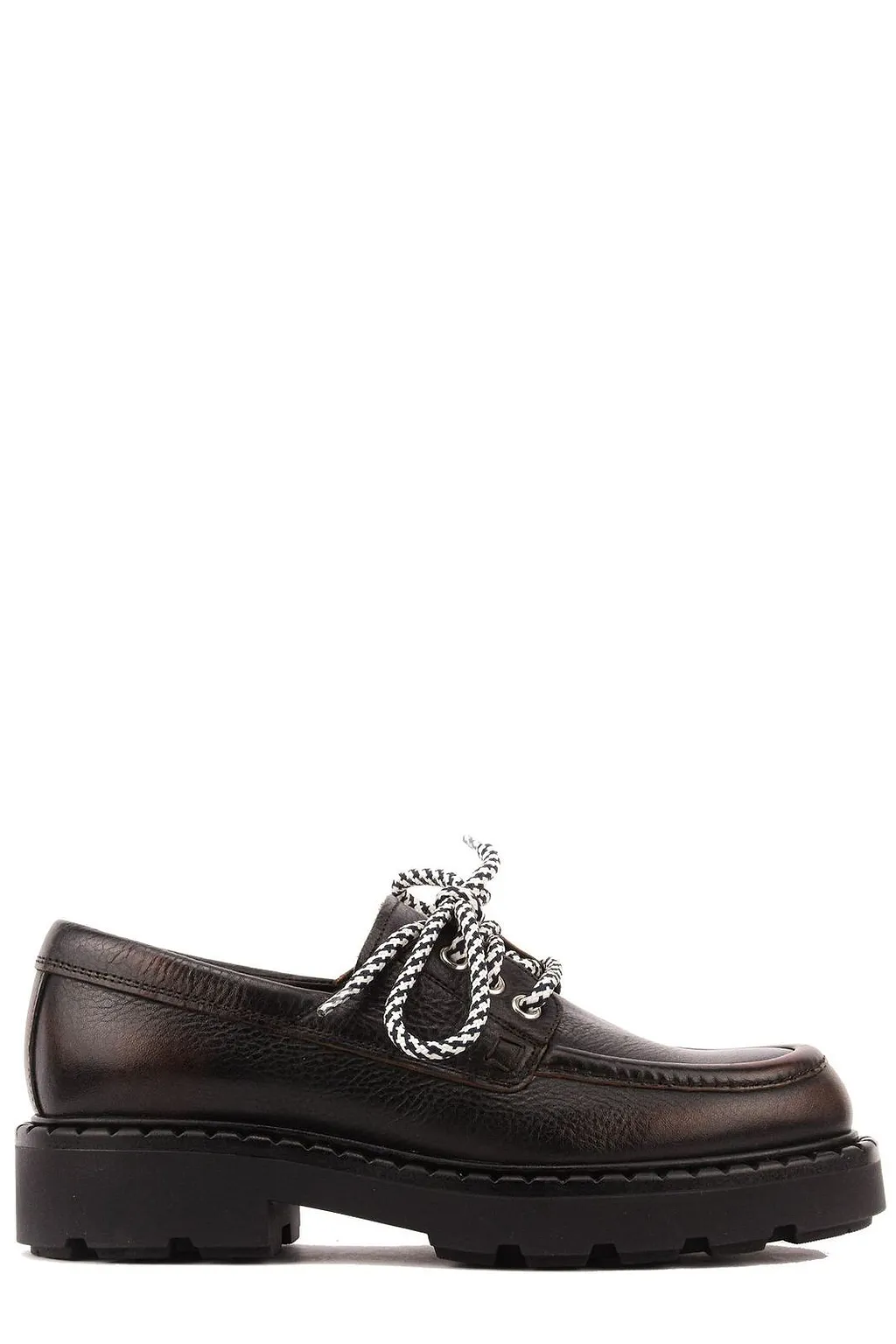 Paul Warmer Puck Almond Toe Lace-Up Shoes